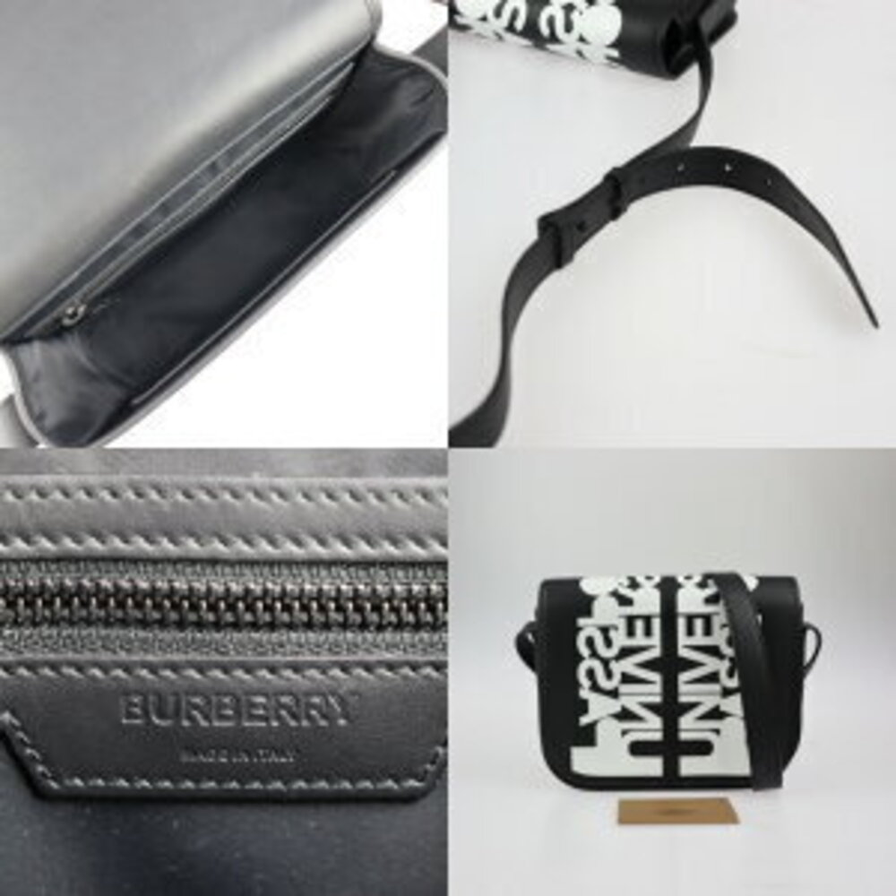 Burberry Passport Bag black Shoulder white Universal leather Crossbody messenger - Picture 9 of 9
